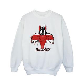 LOONEY TUNES  Sylvester England Face Sweatshirt 