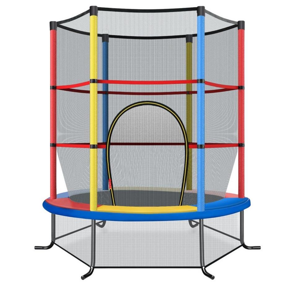 Trampolino per bambini con rete di sicurezza