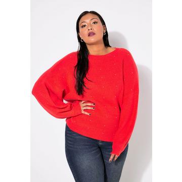 Pullover dal taglio oversize con perline