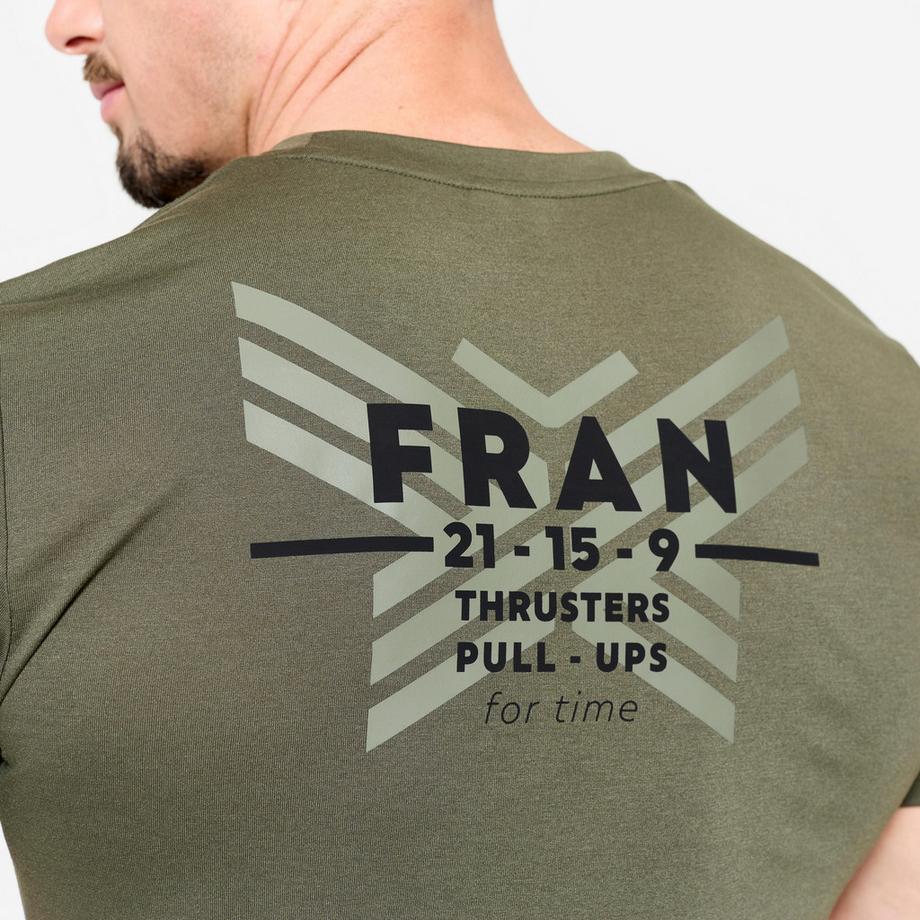 DOMYOS  T-shirt manica corta uomo slim fit poliestere 