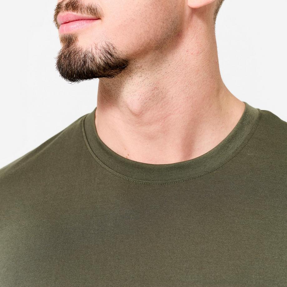 DOMYOS  T-shirt manica corta uomo slim fit poliestere 