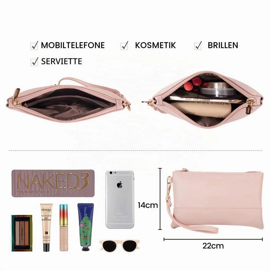 Only-bags.store Borsa Tote e a Tracolla 2 in 1  