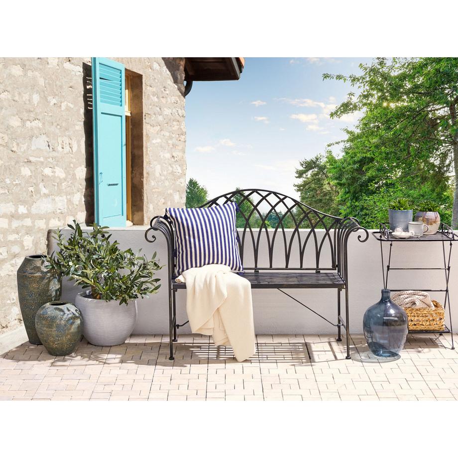 Beliani Gartenbank aus Eisen  MILAZZO  