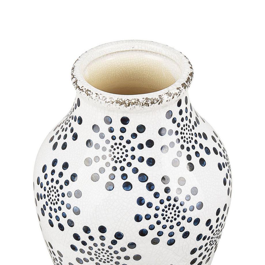 Beliani Blumenvase aus Steinzeug Retro NEMEA  