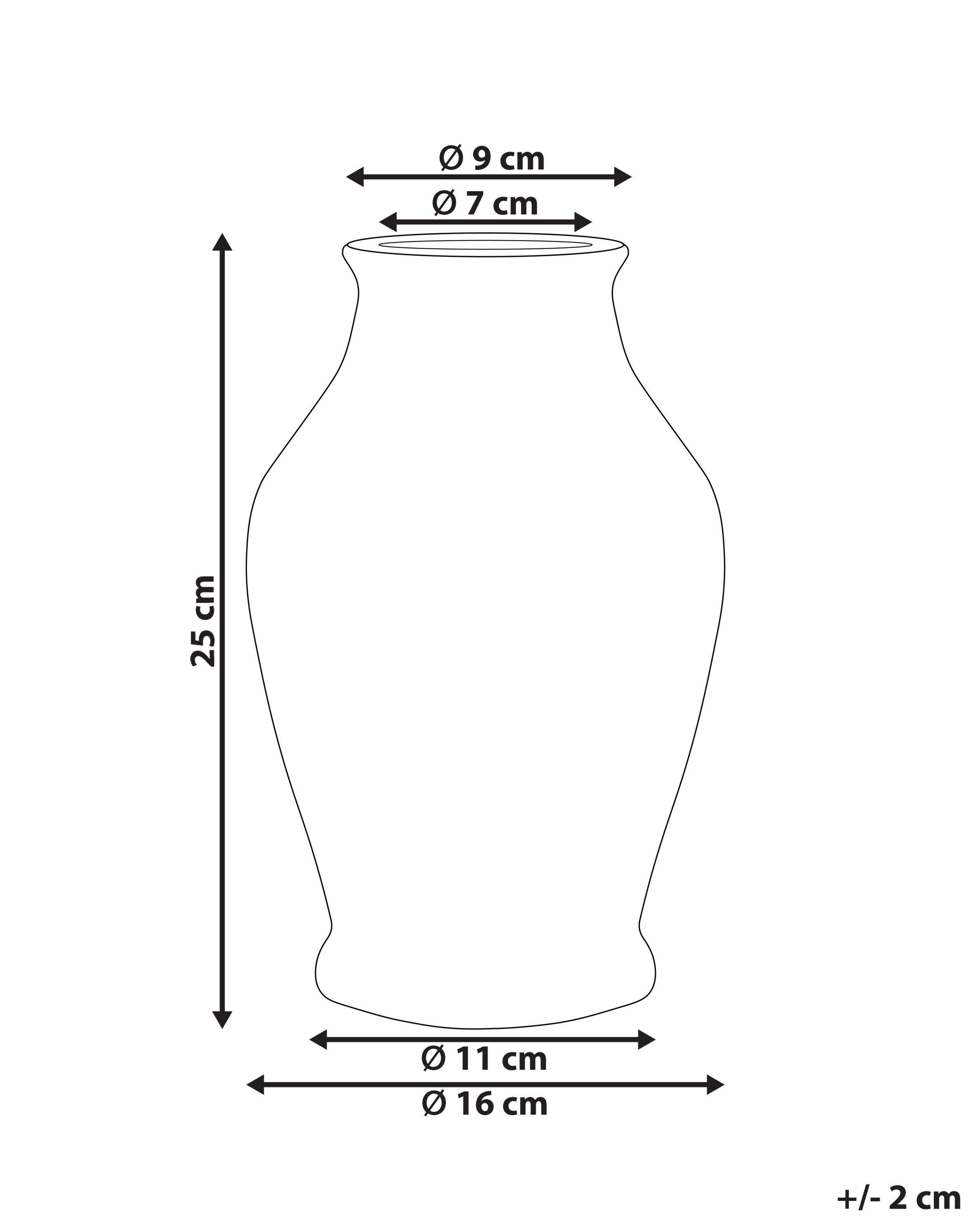 Beliani Vaso da fiori en Gres porcellanato Retrò NEMEA  