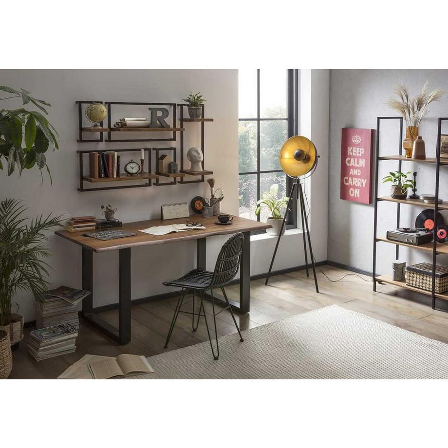 mutoni Wandregal Havanna natur 120x25x75 (5-tlg)  