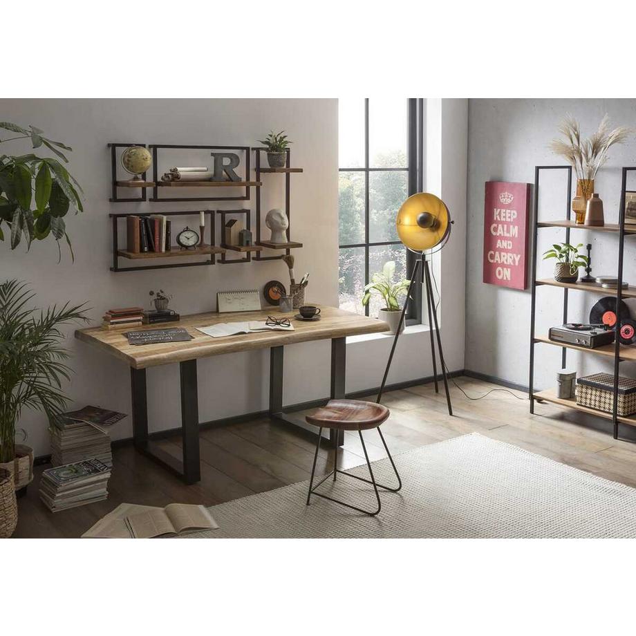 mutoni Wandregal Havanna natur 120x25x75 (5-tlg)  