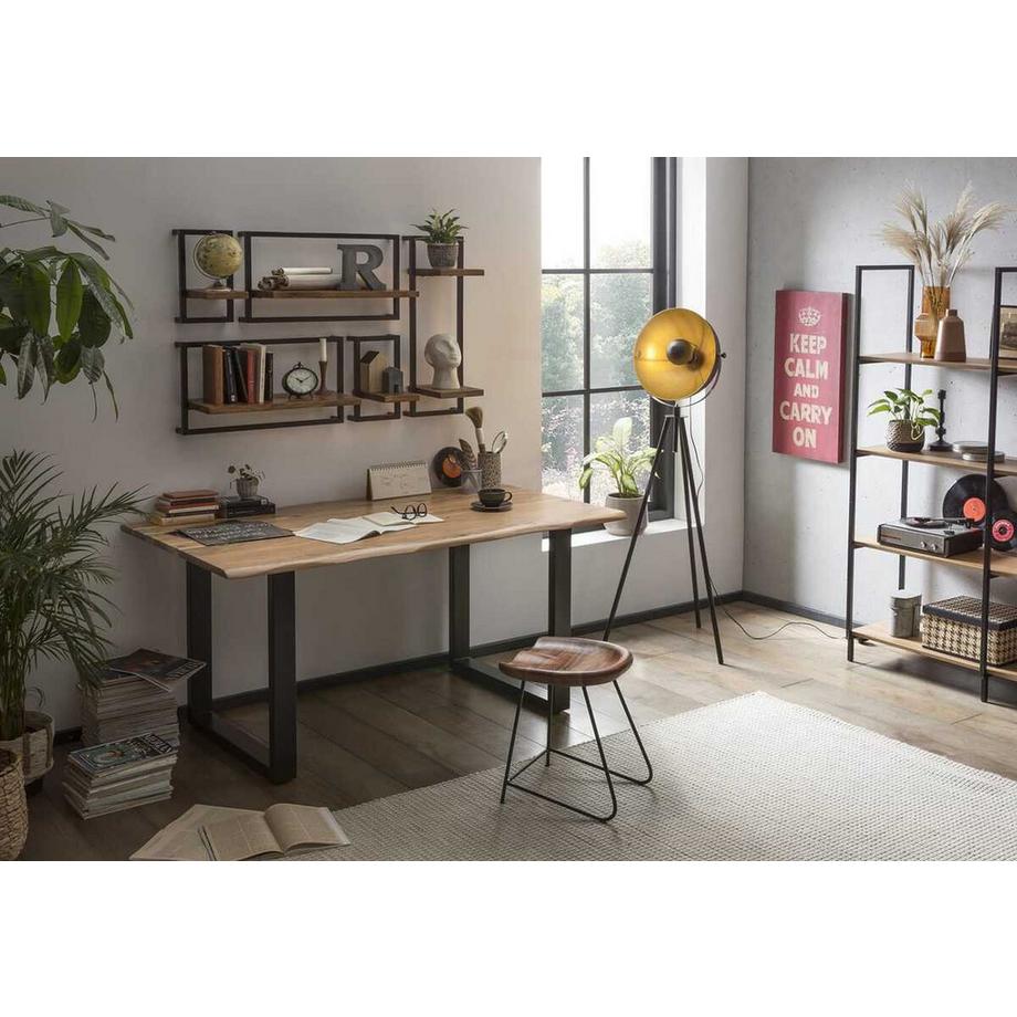 mutoni Wandregal Havanna natur 120x25x75 (5-tlg)  