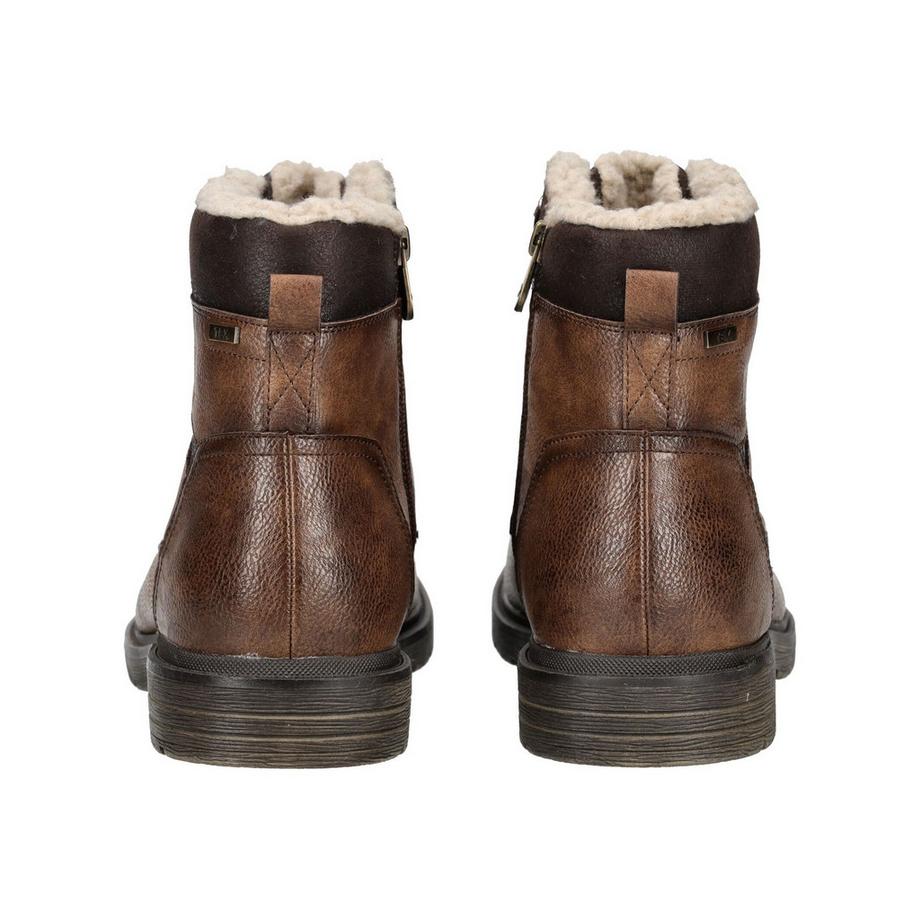 TOM TAILOR Schnürstiefelette mit Kunstfellfutter  