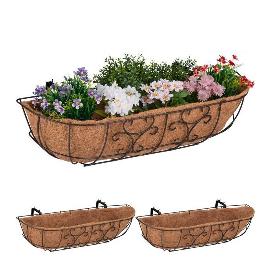 B2X  Blumenkasten Balkon 3er Set 