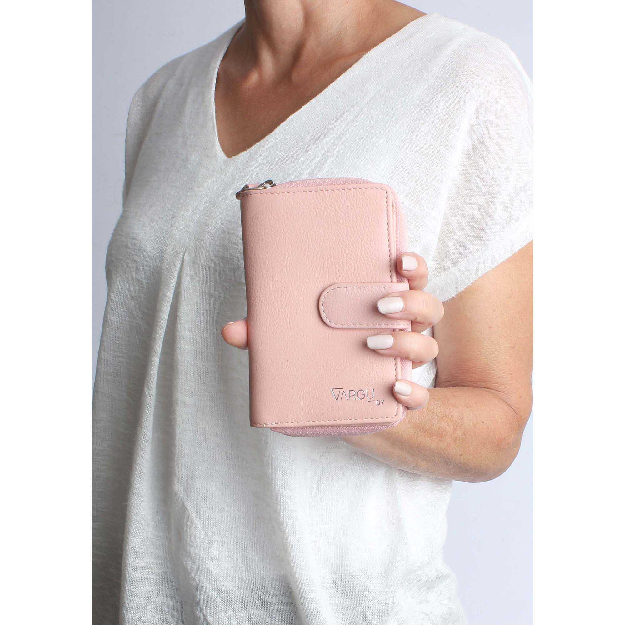 VARGU SABA 1-A Mono Echtleder Geldbörse  