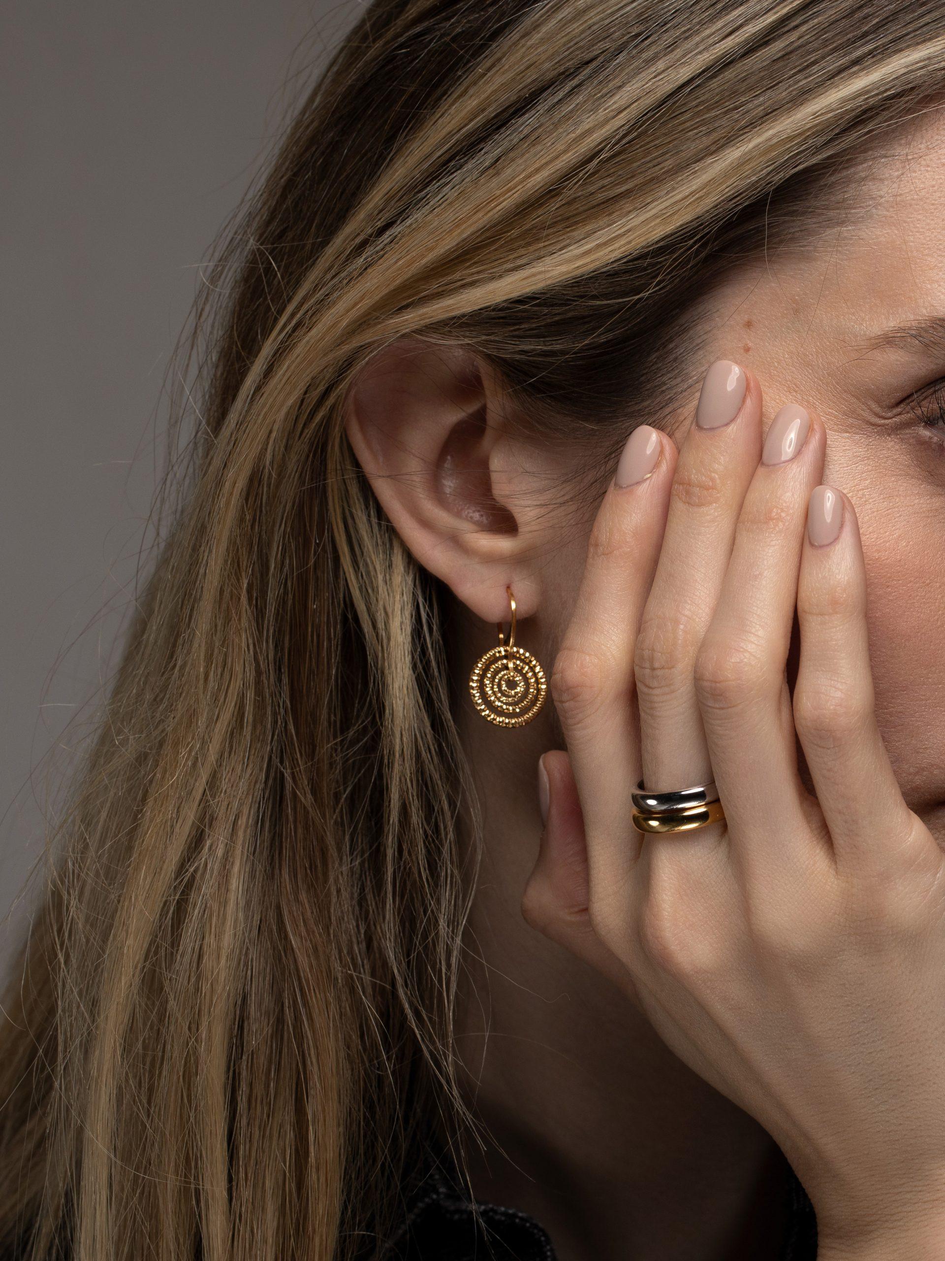 PHANTASYA  Palazzo Ohrring 1661 Vergoldet 