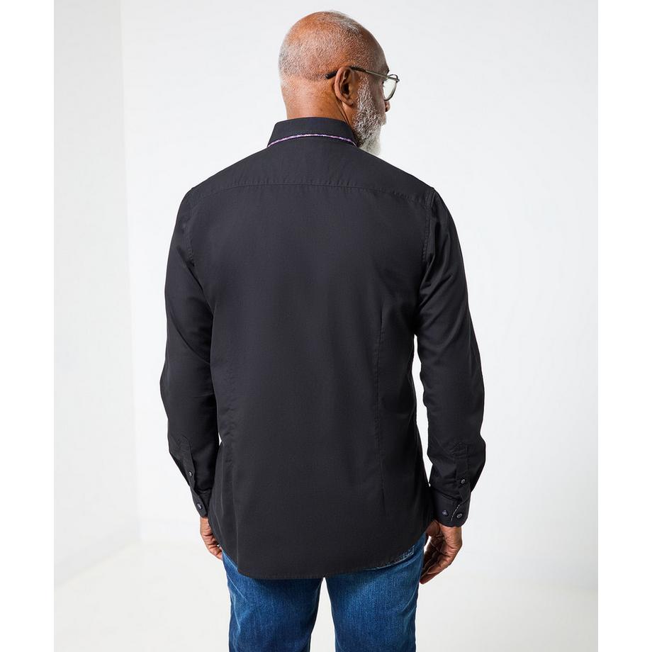 Joe Browns Hemd Doppelkragen Kontrastbesatz  