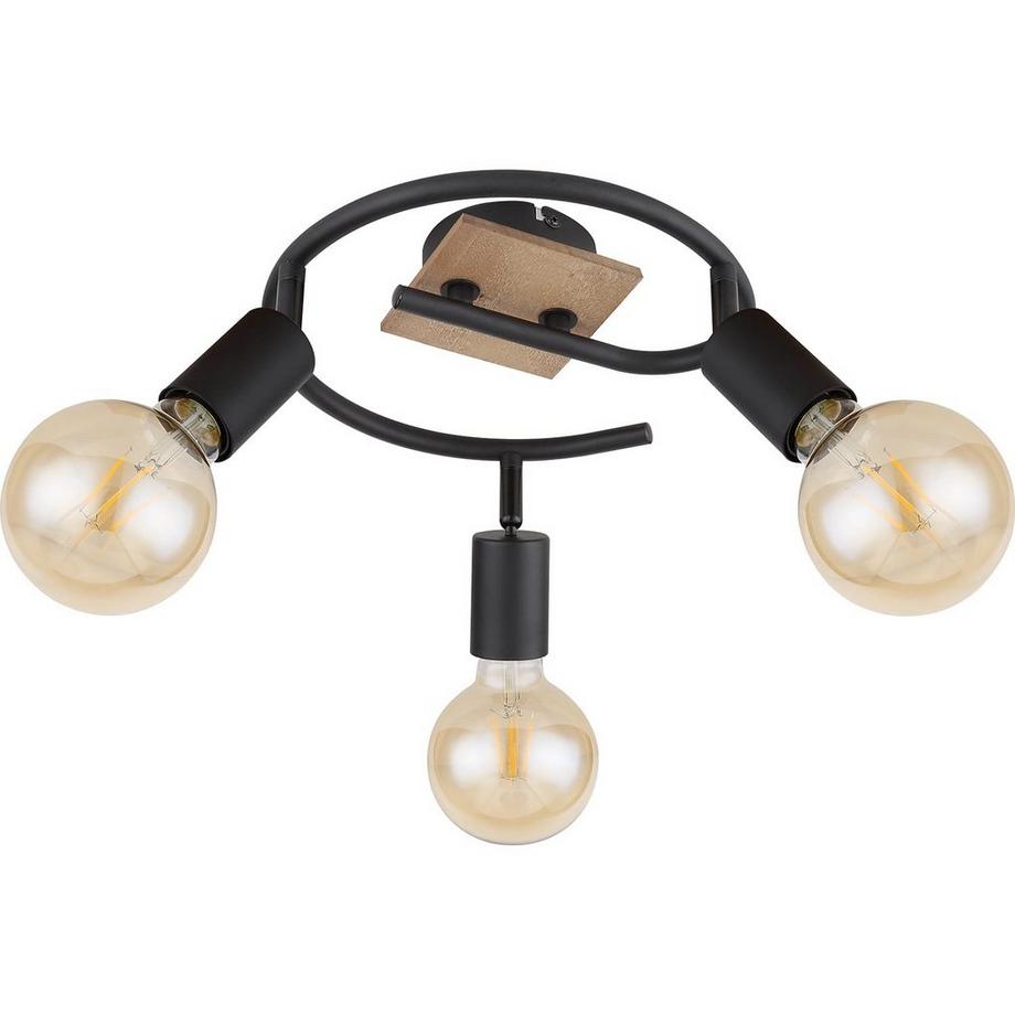 mutoni Spot Martha métal noir 3xE27  