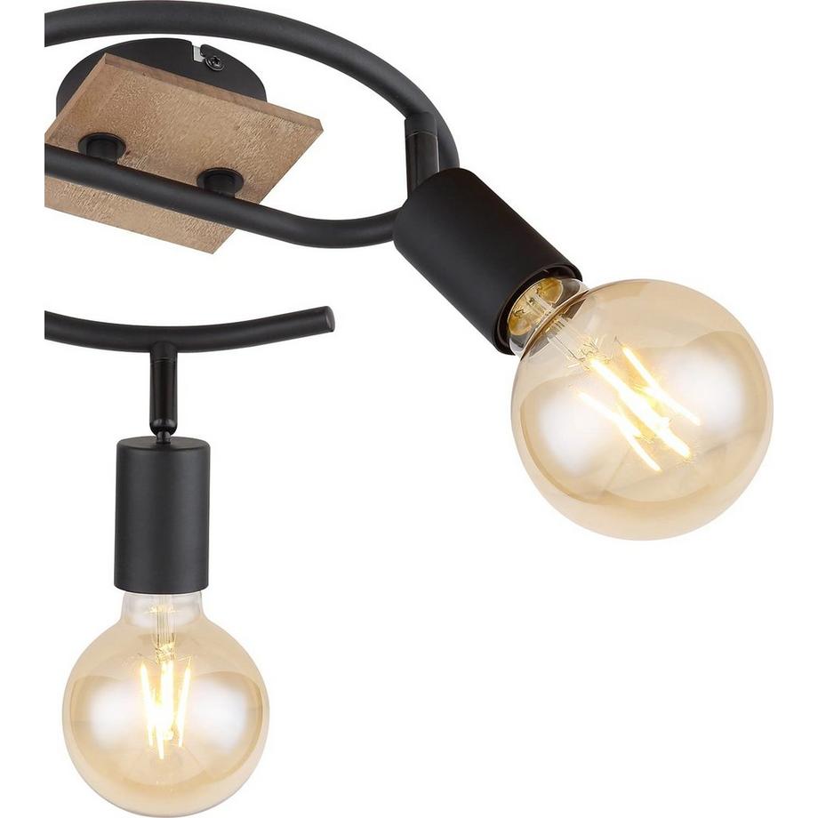 mutoni Spot Martha métal noir 3xE27  