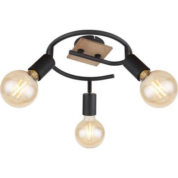 Spot Martha métal noir 3xE27