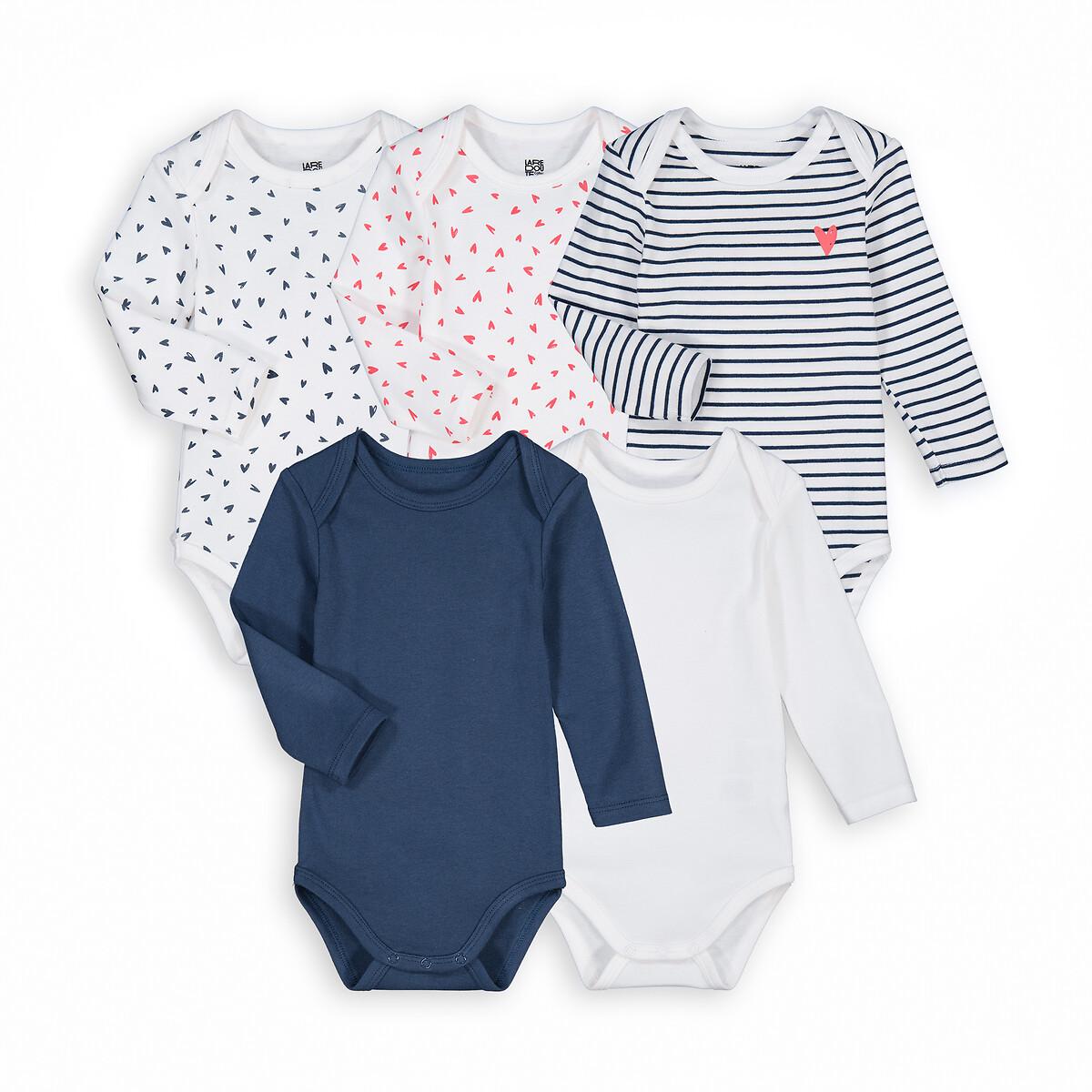 La Redoute Collections  5er-Pack gerippte Bodys mit langen Ärmeln 