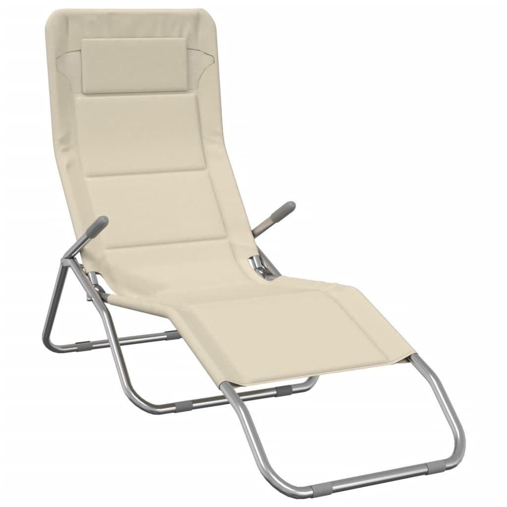 VidaXL Chaise longue acier  