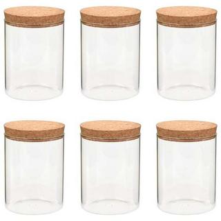 VidaXL Vorratsgläser mit korkdeckel 6 stk. glas  