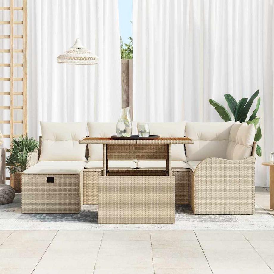 VidaXL Divano da Giardino Polyrattan  