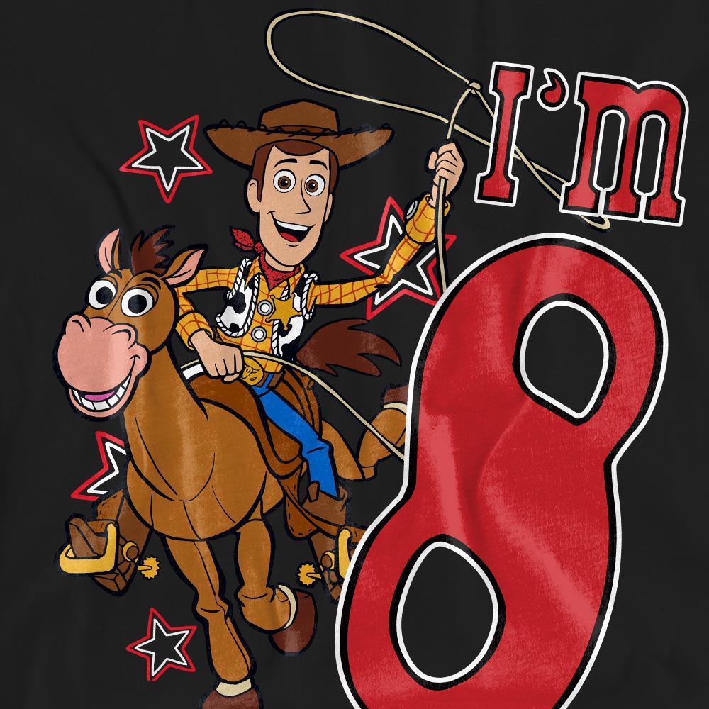 Toy Story I'm 8 Geburtstag bedrucktes T-Shirt  