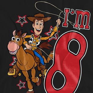 Toy Story I'm 8 Geburtstag bedrucktes T-Shirt  