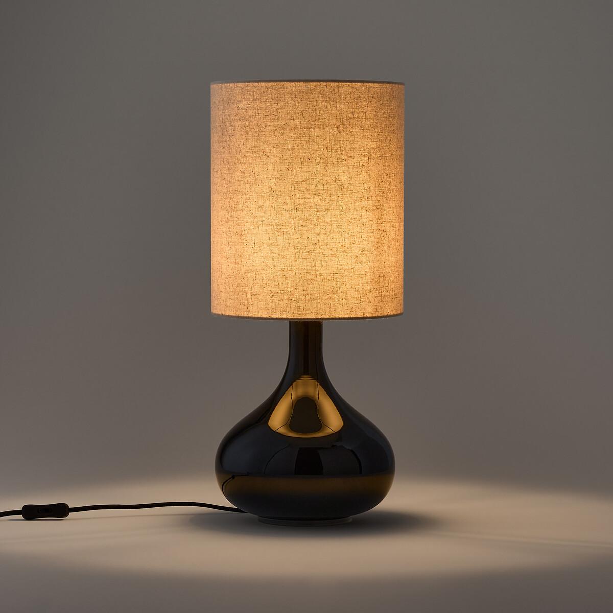 La Redoute Intérieurs Lampe à poser verre et lin  