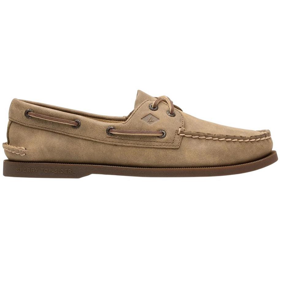 Authentic Bootsschuhe , Leder, 2 Ösen