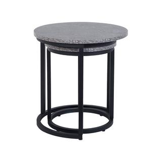 Beliani Set di 2 tavolini en Fibra a media densità (MDF) Moderno DIXIE  