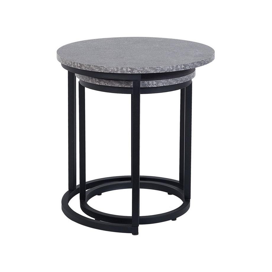 Beliani Beistelltisch 2er Set aus MDF-Platte Modern DIXIE  