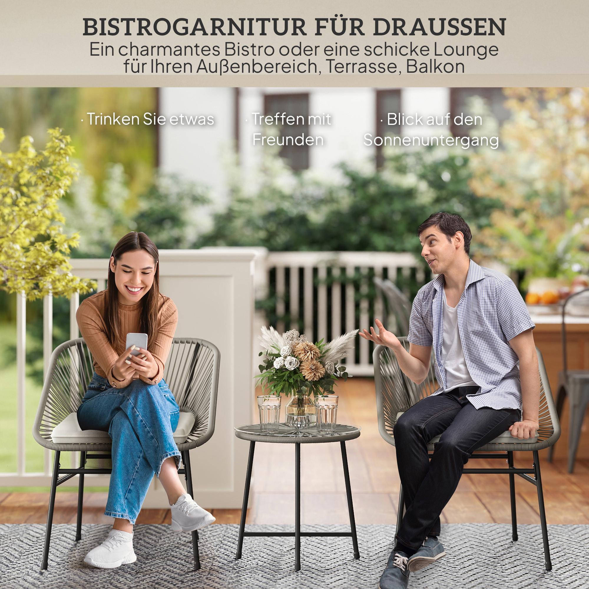 Outsunny Balkonmöbel Set  