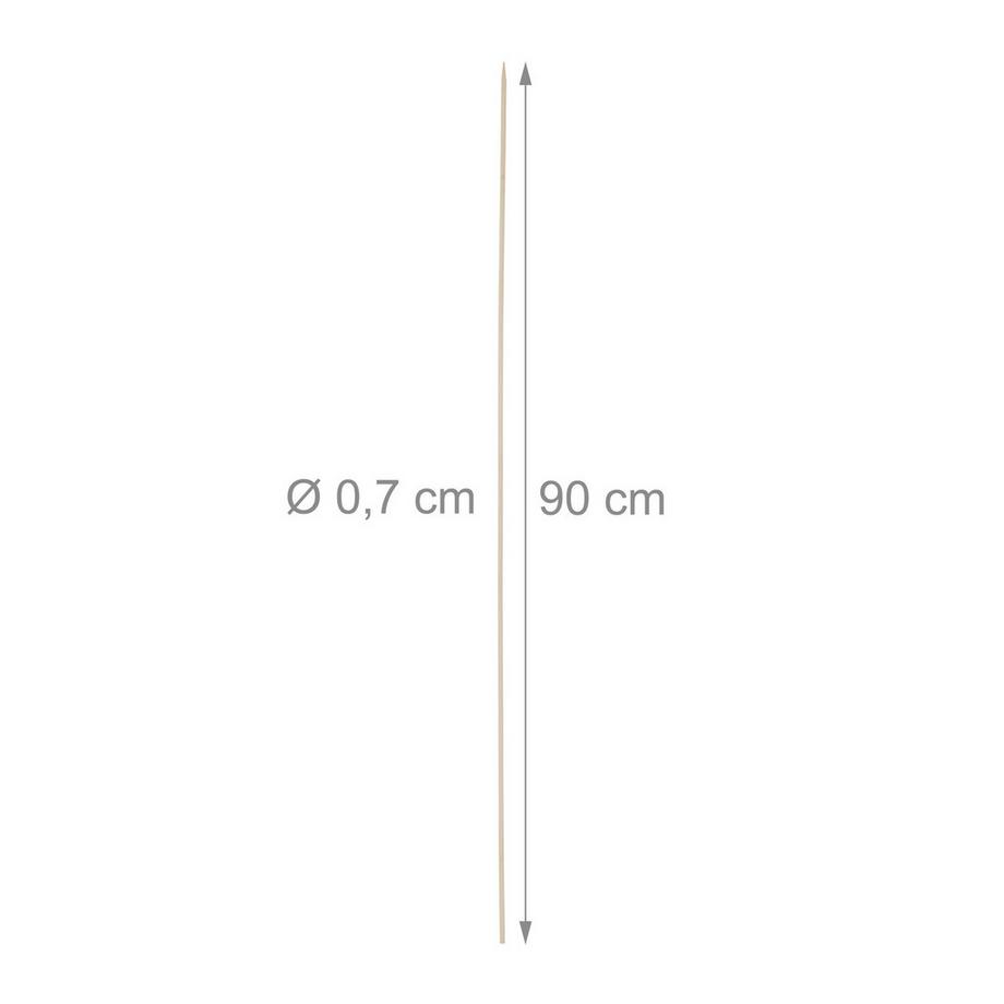 B2X  Extra lange Grillspieße aus Bambus, 100er-Pack 