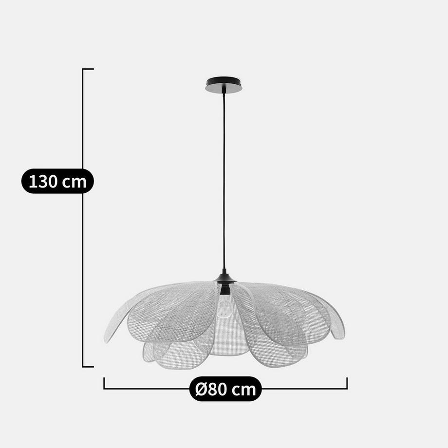 La Redoute Intérieurs Suspension pétales en rotin Ø80 cm  