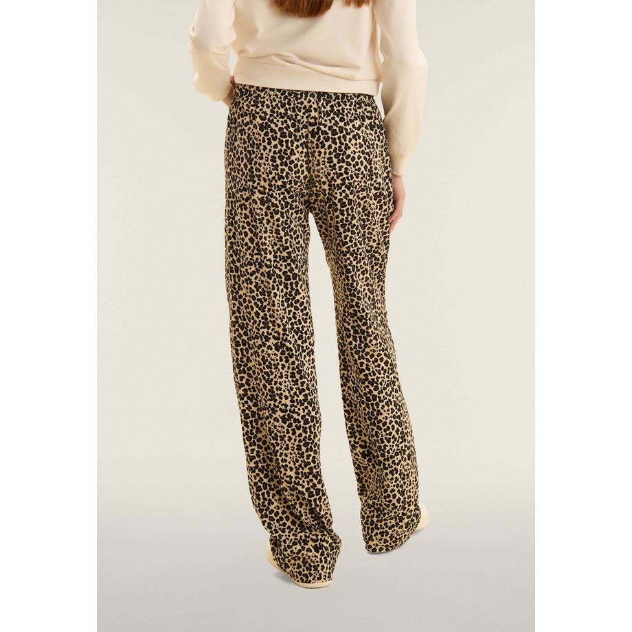 FREDDY S26WSLP5C Pantaloni Larghi Stampa Leopardata  