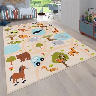 Paco Home 1a tappeto per bambini con animali  