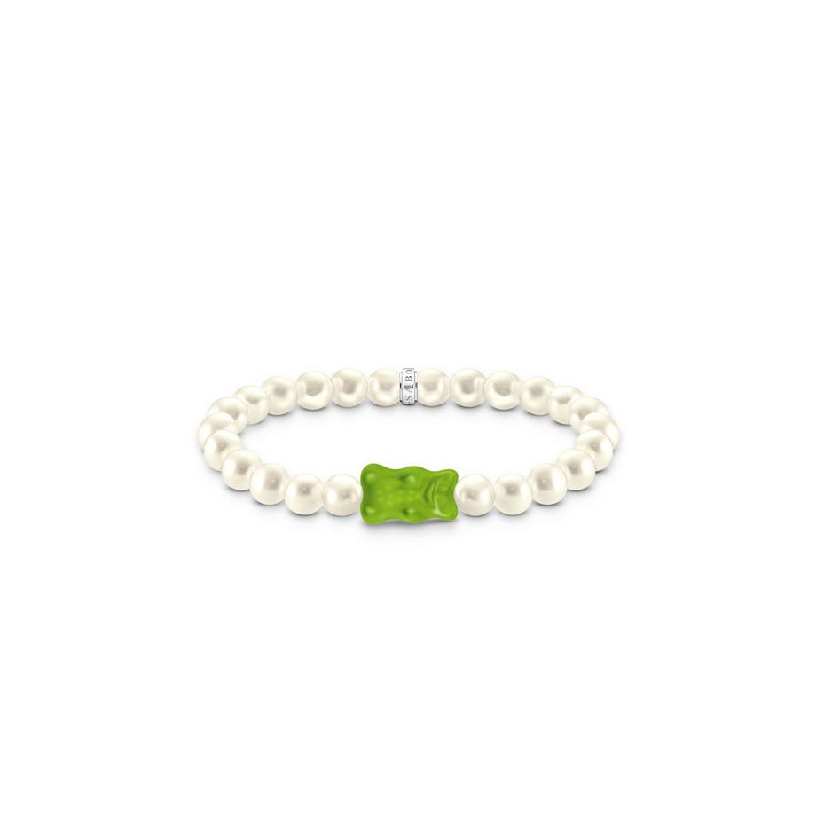 Thomas Sabo  Bracelet HARIBO Perle & Ours d'or Vert 