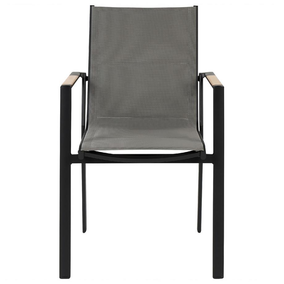 Beliani Gartenstuhl 6er Set aus Aluminium  BUSSETO  