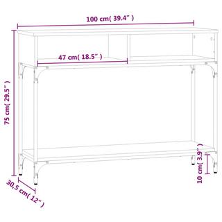 VidaXL Table console bois d'ingénierie  