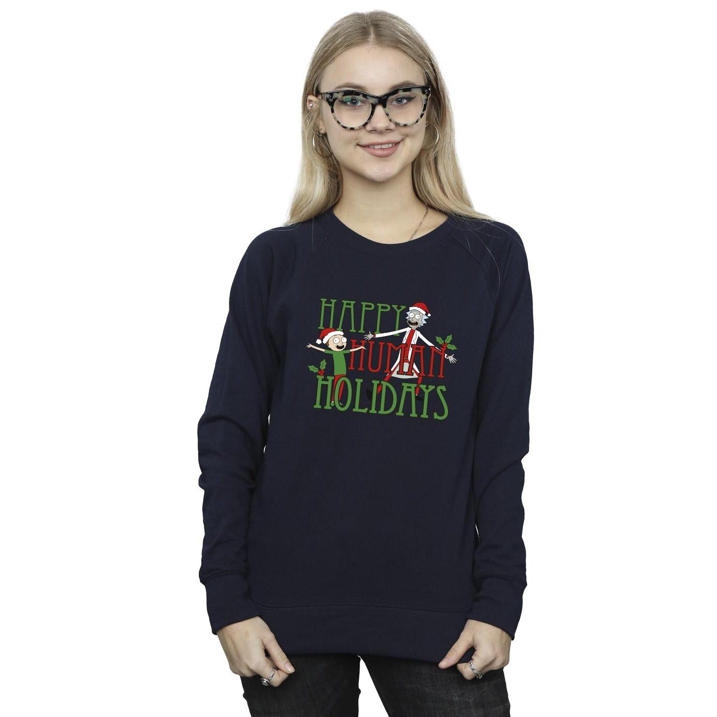 Rick And Morty Happy Human Holidays Sweatshirt  