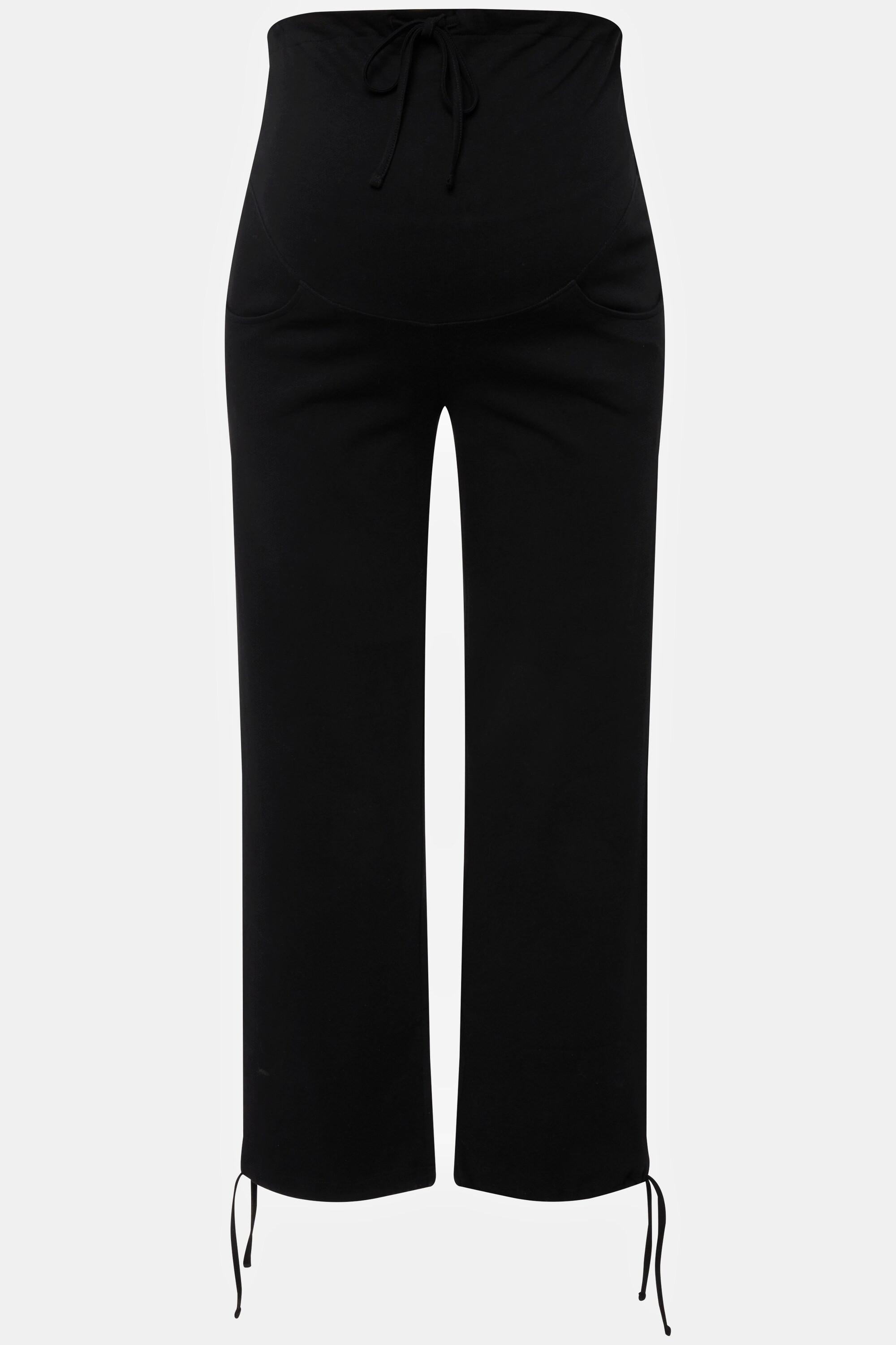 Ulla Popken Bellieva Pantaloni di felpa cintura extra alta cotone biologico  