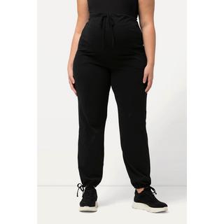 Ulla Popken Bellieva Pantaloni di felpa cintura extra alta cotone biologico  