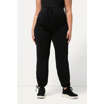 Pantaloni di felpa Bellieva in cotone biologico con cintura particolarmente alta