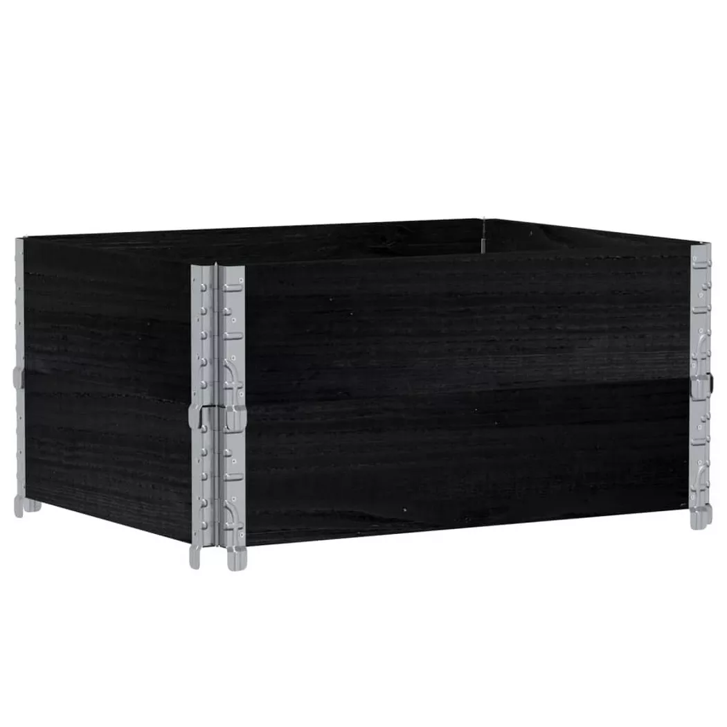 VidaXL - fioriera da giardino Legno di pino, One Size, Nero