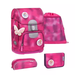 MOTION Schulrucksack 5-teiliges-Set Shiny pink