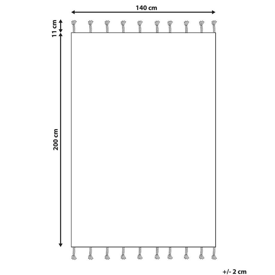 Beliani Teppich aus Baumwolle  CORUM  