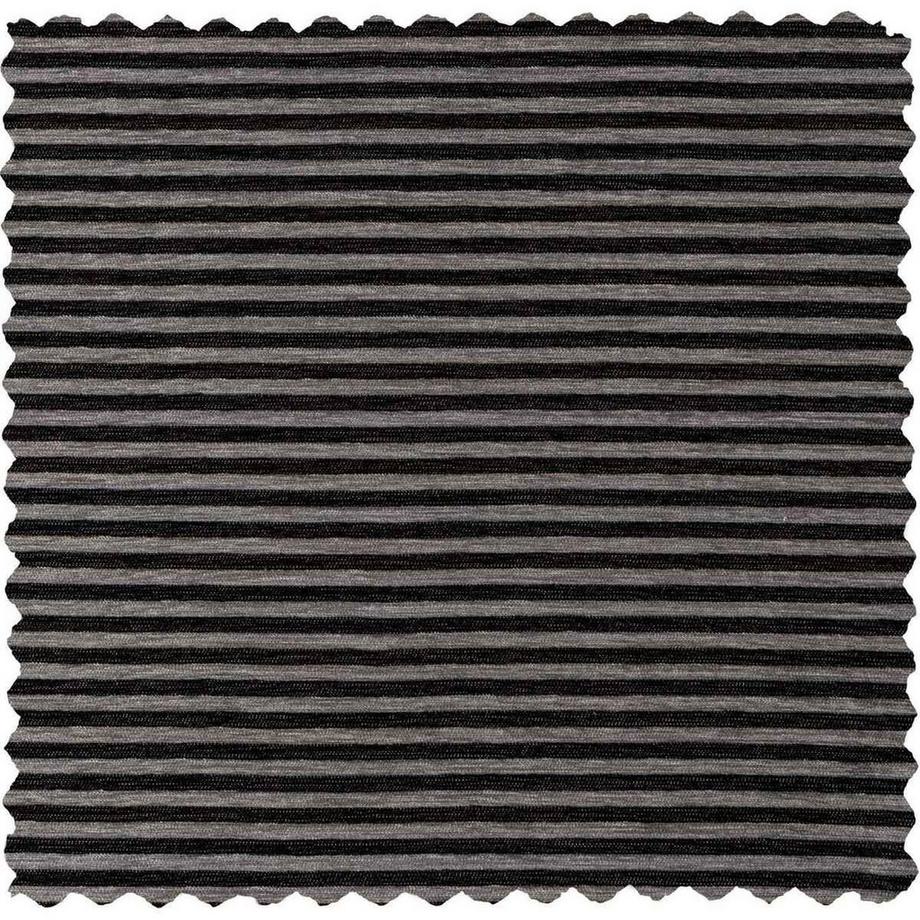 mutoni Fauteuil Rodeo Tissu noir/gris rayé  