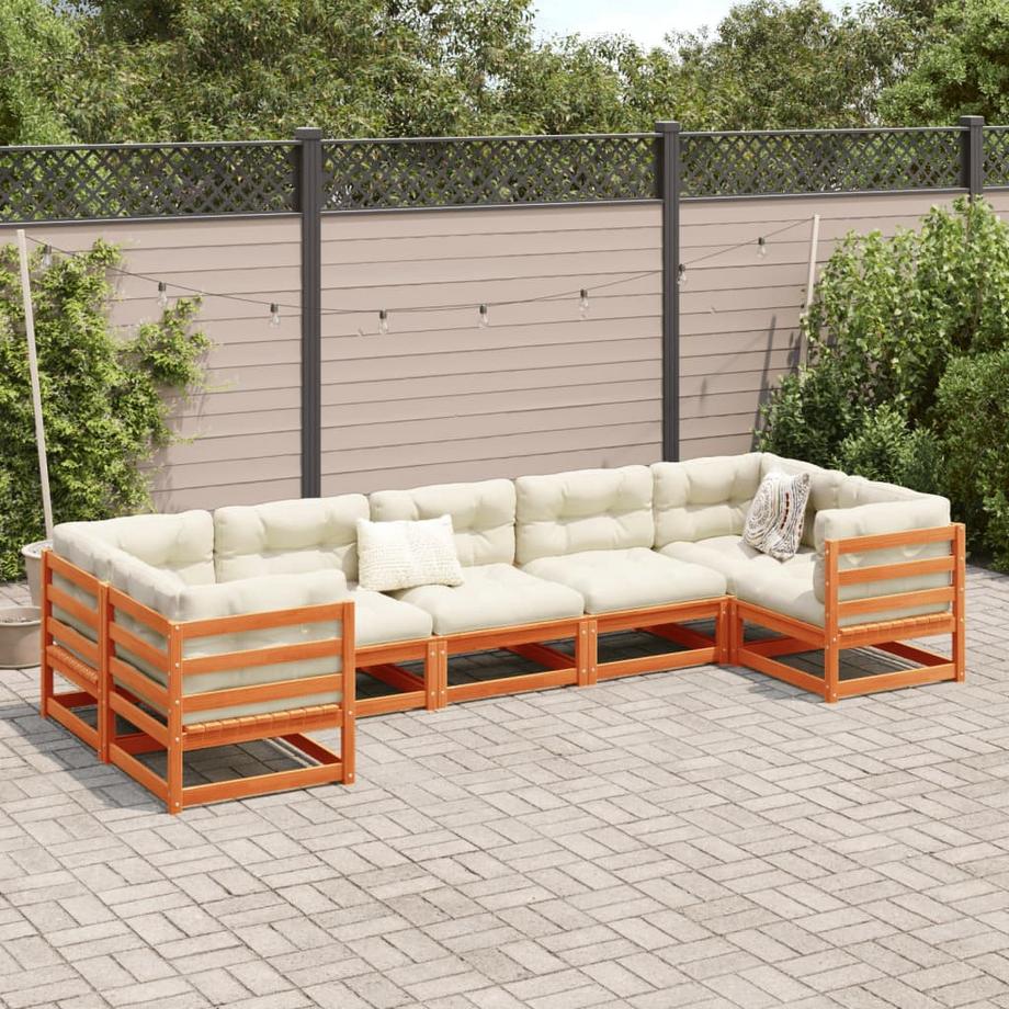 VidaXL set divano da giardino Legno di pino  