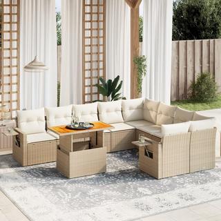 VidaXL set divano da giardino Polirattan  