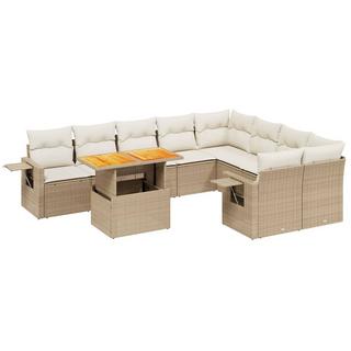 VidaXL set divano da giardino Polirattan  