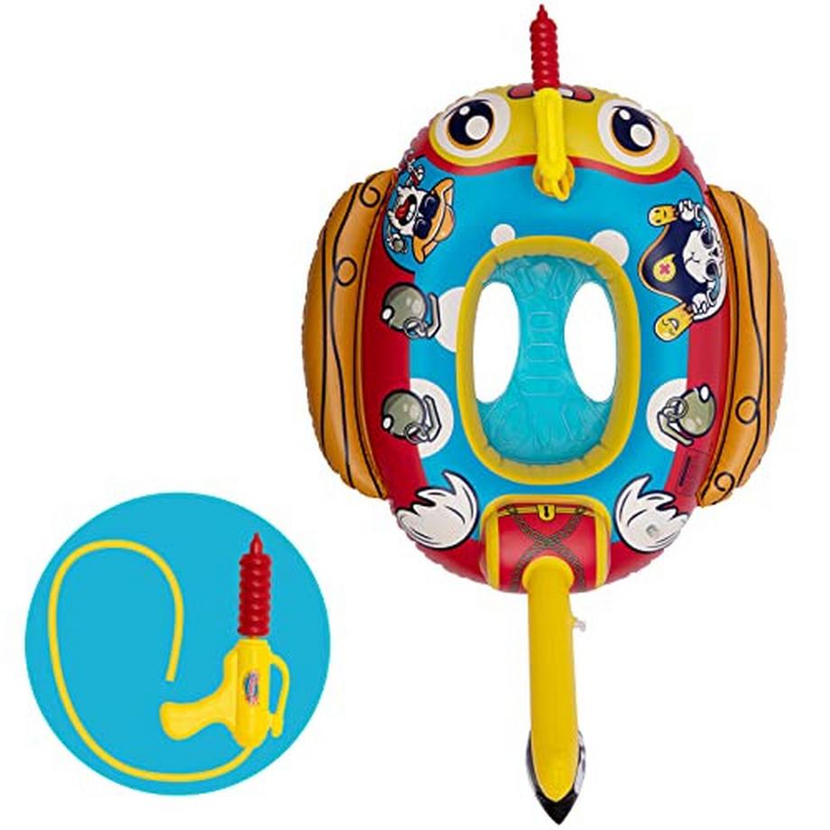 Activity-board  Anneau de natation pour enfants avec pistolet à eau, bateau pirate gonflable 
